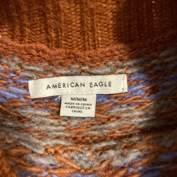 American Eagle Retro Vintage Knit Cowl Sweater size M - Picture 4 of 6